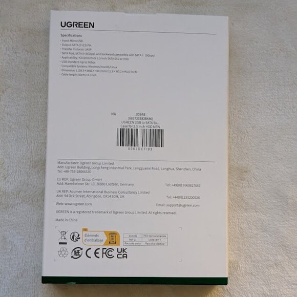 UGREEN 50743 HDD Case 2.5Inch SATA III Hard Drive - Picture 6 of 8
